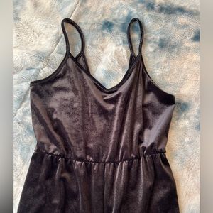 Velvet jumpsuit, size small